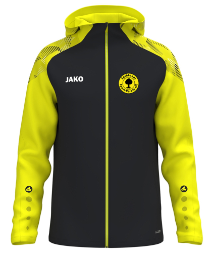 Kapuzenjacke für Kinder/Herren | JAKO Sonic | schwarz/neongelb | Sprötauer SV