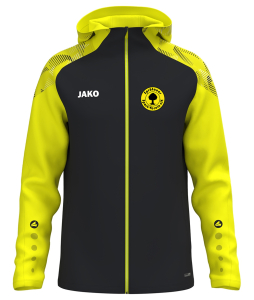 Kapuzenjacke für Kinder/Herren | JAKO Sonic | schwarz/neongelb | Sprötauer SV