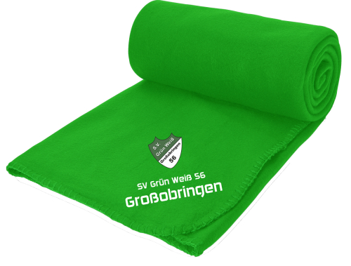 Aufwärmdecke Fleece | grün | SV Grün Weiß 56 Großobringen e.V.