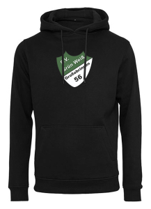 Hoodie Unisex/Kinder | Build your Brand | Logo groß | schwarz | SV Grün Weiß 56 Großobringen e.V.