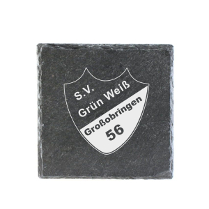 Untersetzer | Schiefer | Logo | SV Grün Weiß 56 Großobringen e.V.