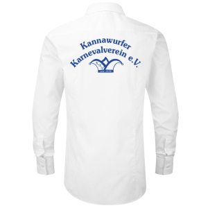 Hemd | langarm | Herren | weiss | Kannawurfer Karnevalverein e.V.