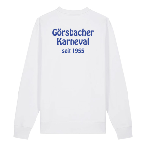 Sweatshirt unisex | Stanley Stella Changer 2.0 | weiss | Görsbacher Karnevalsverein