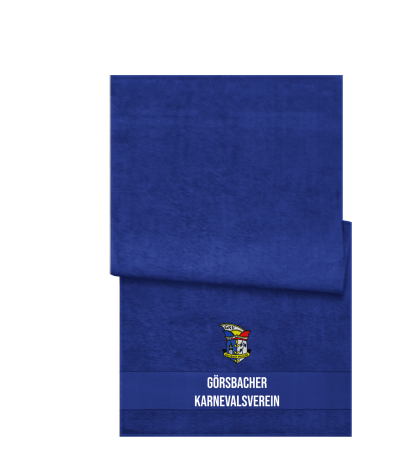 Handtuch | royal blau | Görsbacher Karnevalsverein