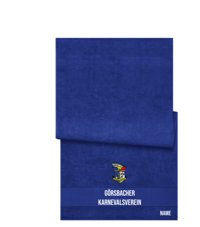 Handtuch | royal blau | Görsbacher Karnevalsverein