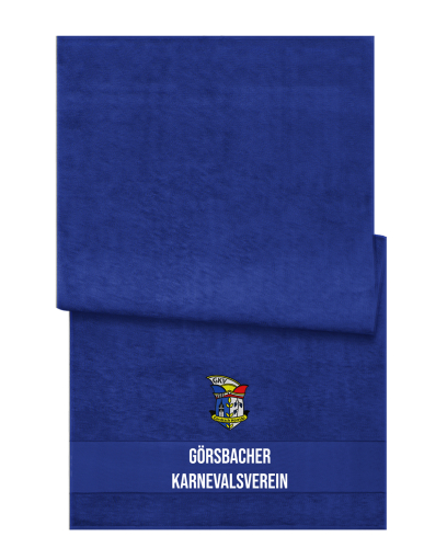 Badetuch/Strandtuch | royal blau | Görsbacher Karnevalsverein
