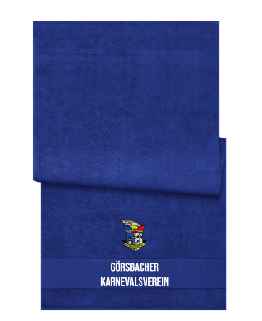 Badetuch/Strandtuch | royal blau | Görsbacher Karnevalsverein