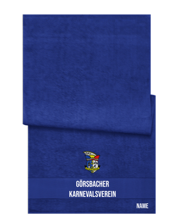Badetuch/Strandtuch | royal blau | Görsbacher Karnevalsverein