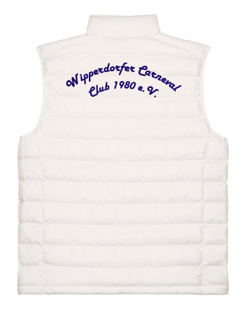 Steppweste Herren | Stanley Stella Climber 2.0 | off white | Wipperdorfer Carneval Club e.V.