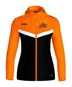 Kapuzenjacke für Damen | JAKO Iconic | schwarz/neonorange | Hundesportverein Stotternheim e.V.