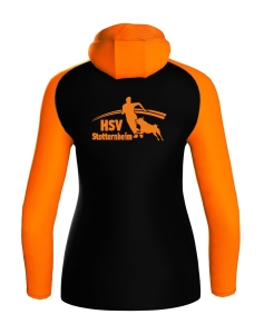 Kapuzenjacke für Damen | JAKO Iconic | schwarz/neonorange | Hundesportverein Stotternheim e.V.