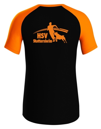 T-Shirt für Kinder/Herren | JAKO Iconic | schwarz/neonorange