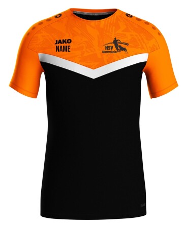 T-Shirt für Kinder/Herren | JAKO Iconic | schwarz/neonorange