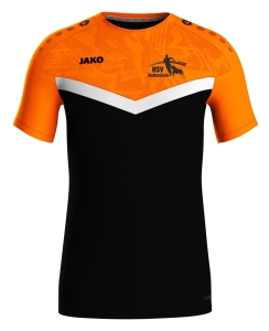 T-Shirt für Kinder/Herren | JAKO Iconic | schwarz/neonorange