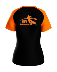 T-Shirt für Damen | JAKO Iconic | schwarz/neonorange | Hundesportverein Stotternheim e.V.