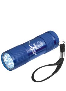 LED Taschenlampe | Aluminium | royal | Logo | Kannawurfer Karnevalclub e.V.