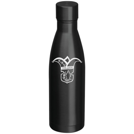 Aluminium Trinkflasche | schwarz, 500ml Logo | Kannawurfer Karnevalclub e.V.
