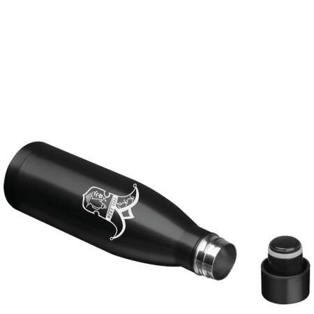 Aluminium Trinkflasche | schwarz, 500ml Logo | Kannawurfer Karnevalclub e.V.