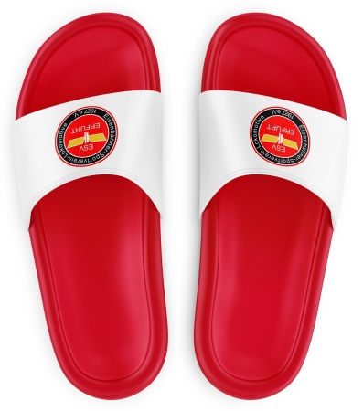 Badeschuhe | Logo | rot-weiß | ESV Lokomotive...