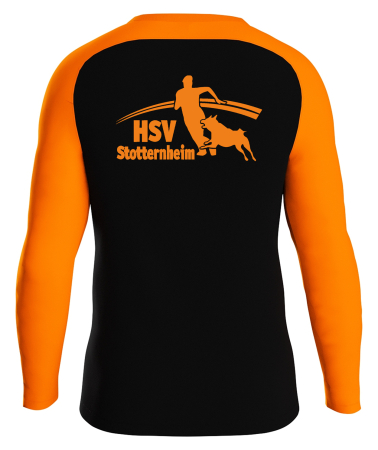 Sweatshirt  für Kinder/ Herren | JAKO Iconic | schwarz/neonorange | Hundesportverein Stotternheim e.V.