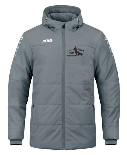 Coachjacke Team mit Kapuze | Kinder/Herren | JAKO | steingrau | Hundesportverein Stotternheim e.V.