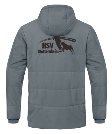 Coachjacke Team mit Kapuze | Kinder/Herren | JAKO | steingrau | Hundesportverein Stotternheim e.V.