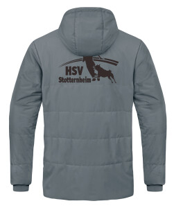 Coachjacke Team mit Kapuze | Kinder/Herren | JAKO | steingrau | Hundesportverein Stotternheim e.V.