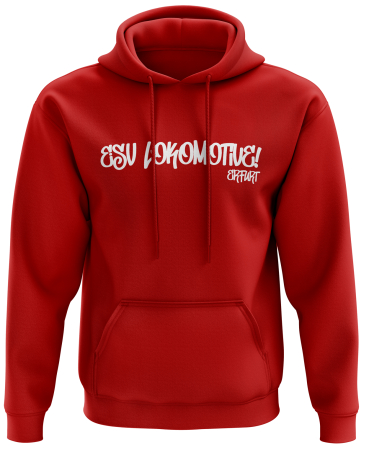 Hoodie Kinder/Herren | rot | Graffiti | ESV Lokomotive...