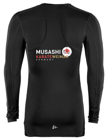 Kompressions-Longsleeve Unisex | Musashi Weimar | schwarz