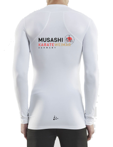 Kompressions-Longsleeve Unisex | Musashi Weimar | weiss