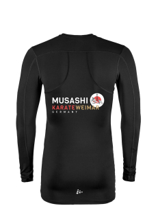 Kompressions-Longsleeve für Kinder | Musashi Weimar | schwarz