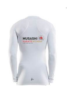 Kompressions-Longsleeve für Kinder | Musashi Weimar | weiss