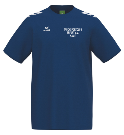 T-Shirt für Herren | Erima CMPT Wings | new navy/weiß | Tauchsportclub Erfurt e.V.