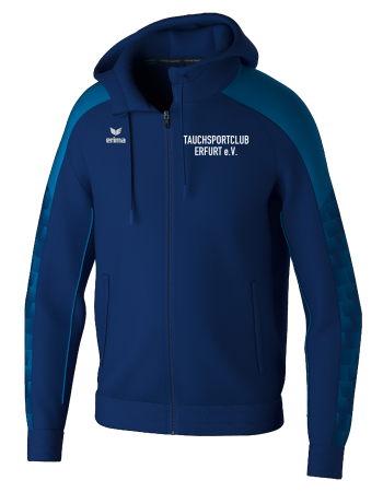 Trainingsjacke mit Kapuze Herren| Erima Evo Star | new navy/mykonos blue | Tauchsportclub Erfurt e.V.