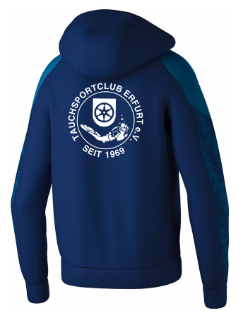Trainingsjacke mit Kapuze Herren| Erima Evo Star | new navy/mykonos blue | Tauchsportclub Erfurt e.V.