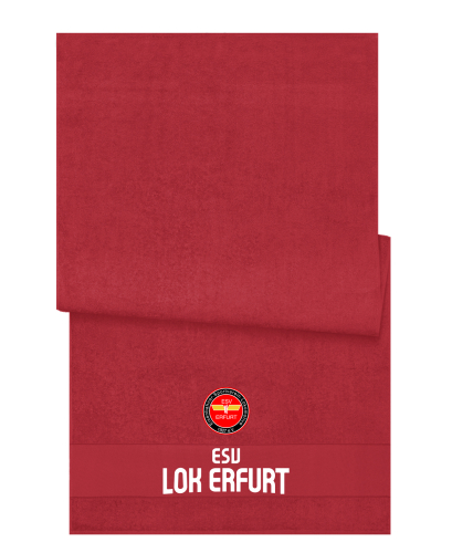 Handtuch | rot | ESV Lokomotive Erfurt 1927 e.V.
