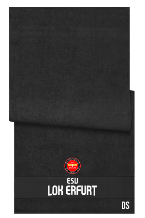 Badetuch | Strandtuch | schwarz | ESV Lokomotive Erfurt 1927 e.V.