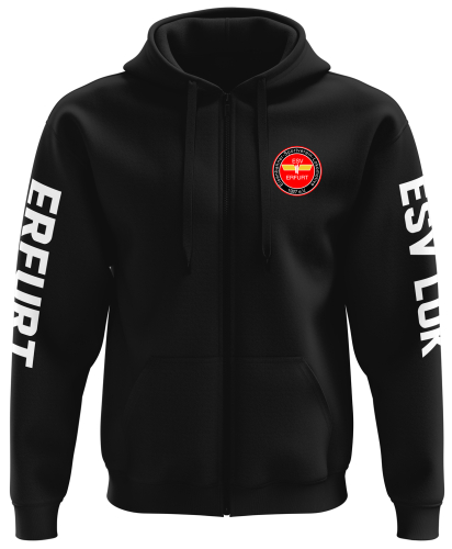 Sweatjacke Kinder/Herren | schwarz | ESV Lokomotive Erfurt 1927 e.V.
