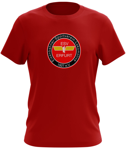 T-Shirt für Kinder/Herren | rot | Logo groß | ESV Lokomotive Erfurt 1927 e.V.