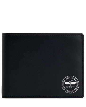 Ledergeldbörse schwarz quer | dezent | ESV...