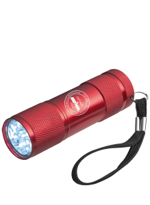 LED Taschenlampe | Aluminium | rot | Logo | ESV Lokomotive Erfurt 1927 e.V.