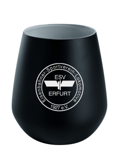Universalglas | Windlicht | matt schwarz | 420ml | ESV Lokomotive Erfurt 1927 e.V.