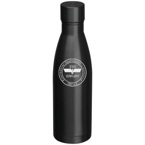 Edelstahlflasche | vakuumisoliert | matt schwarz | 500ml | ESV Lokomotive Erfurt 1927 e.V.