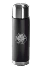 Isolierflasche Logo | Edelstahl | matt | schwarz | 500ml | KV Facedu e.V.