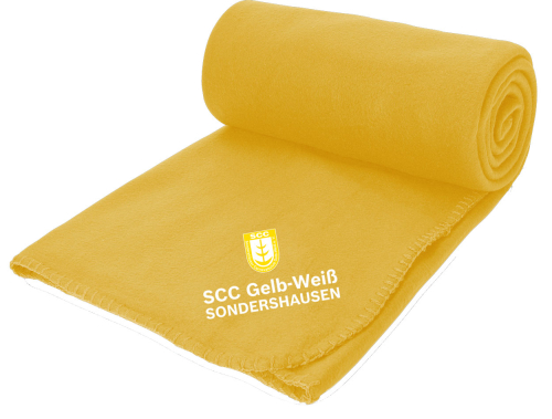 Aufwärmdecke | Fleece | gelb | SCC Gelb-Weiß Stockhausen e.V.