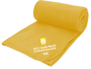 Aufwärmdecke | Fleece | gelb | SCC Gelb-Weiß Stockhausen e.V.