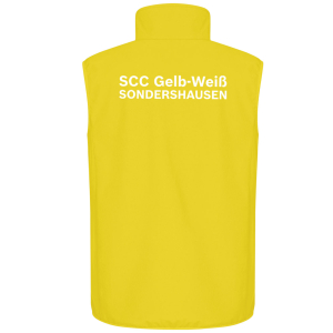 Softshellweste für Herren | Clique Classic  | lemon | SCC Gelb-Weiß Stockhausen e.V.