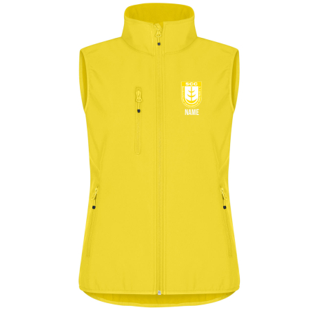 Softshellweste für Damen | Clique Classic | lemon | SCC Gelb-Weiß Stockhausen e.V.
