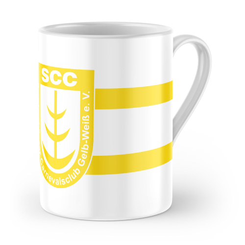 Keramiktasse | Logo | SCC Gelb-Weiß Stockhausen e.V.