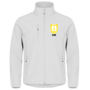 Softshelljacke für Herren | Clique Classic  | weiß | SCC Gelb-Weiß Stockhausen e.V.